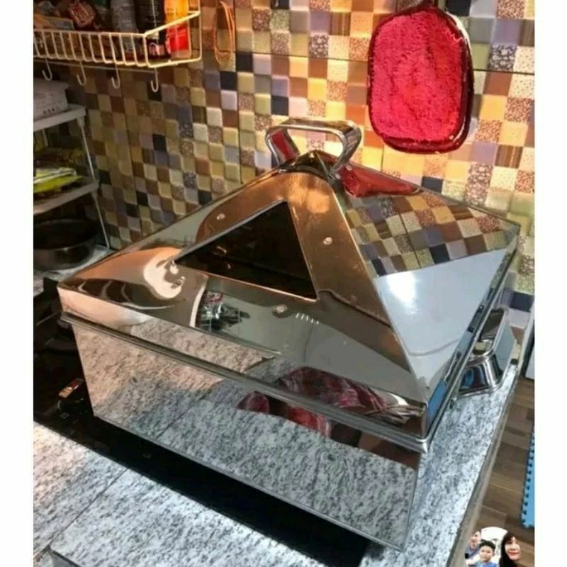 klakat kukusan Ukuran 45x45 Dandang Bolu Kukus Dimsum Bahan Stainless