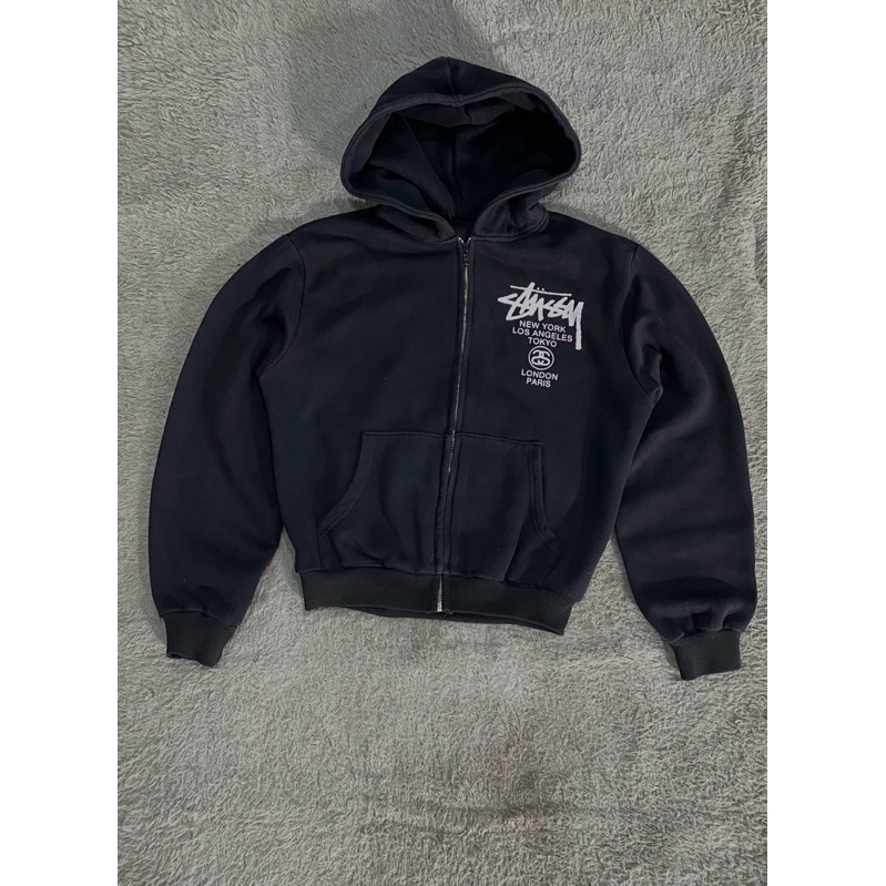 hoodie stussy boxy