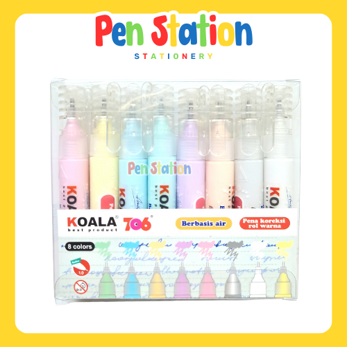 

(8pcs) Koala Correction Pen / Tip Ex Color (K-813)
