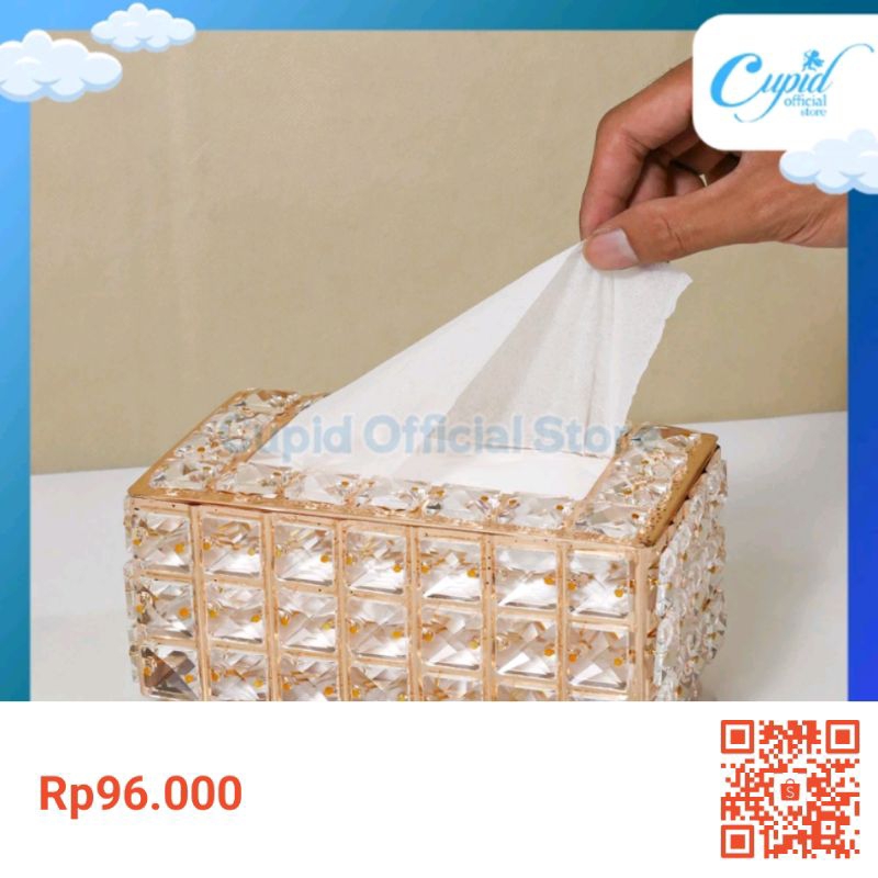 TEMPAT TISU KRISTAL TEMPAT TISU GOLD TEMPAT TISU KACA ELEGANT KOTAK TISU SWAROVSKI