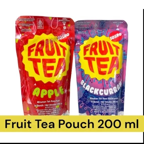 

fruit tea pouch 200 ml kartonan isi 24 pcs