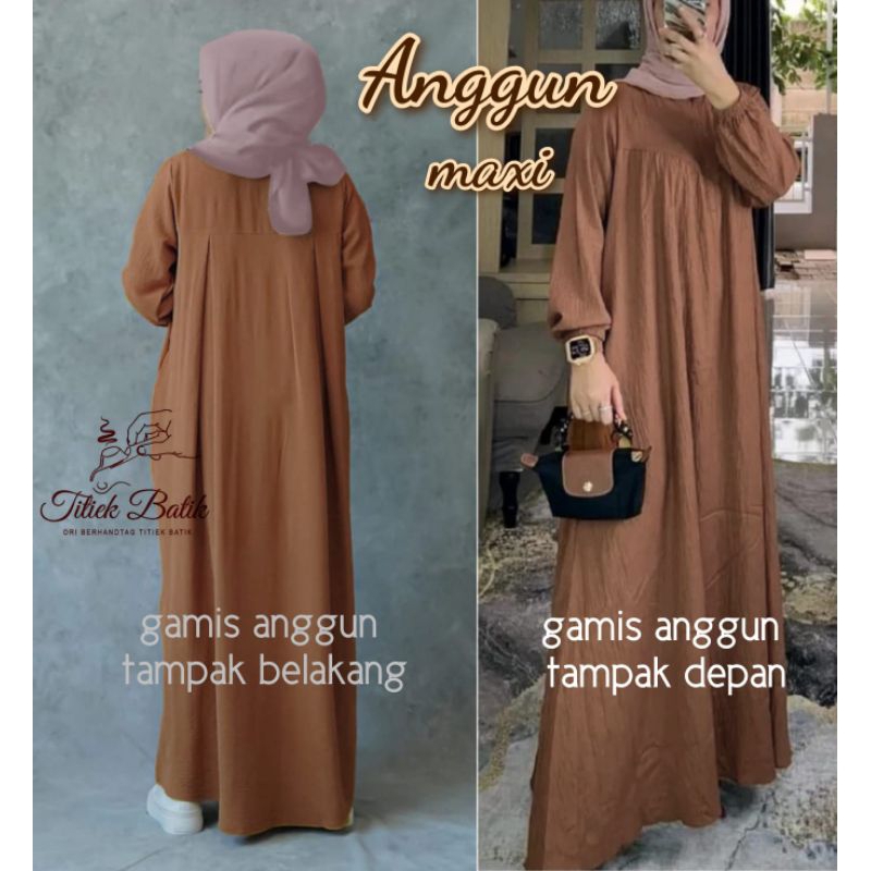 ANGGUN MAXI//GAMIS CRINKLE KEKINIAN