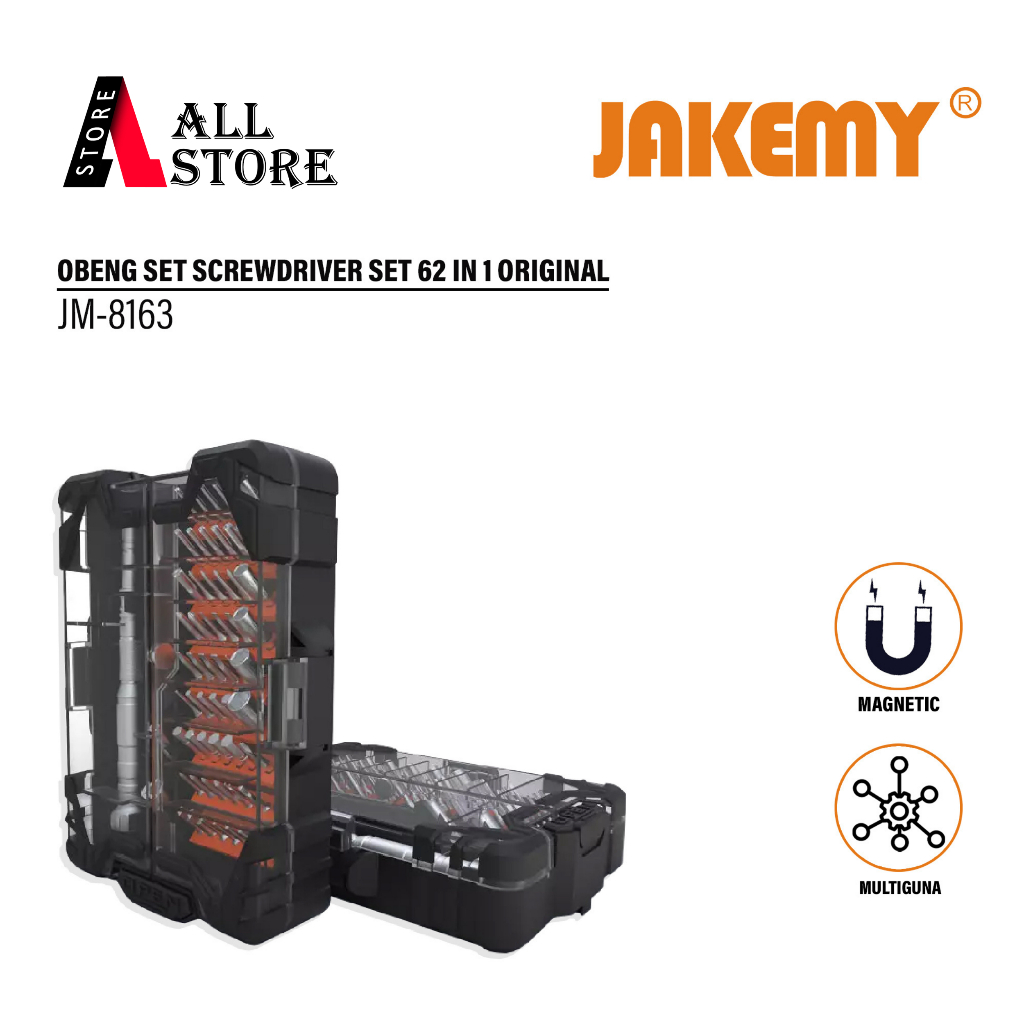 Jakemy Jm 8163 Obeng Set - Screwdriver set Original
