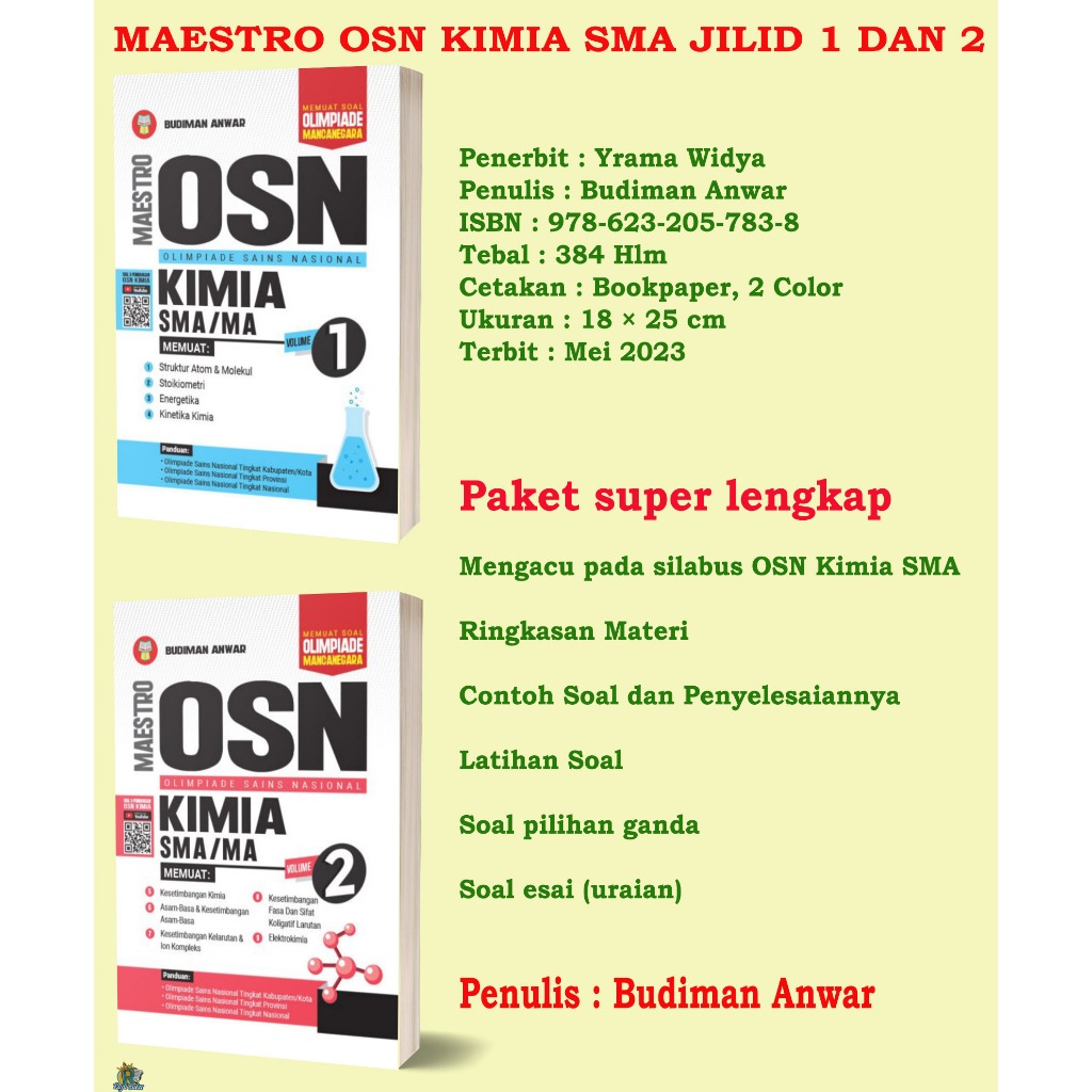 BUKU MAESTRO OSN KIMIA SMA JILID 1-BUKU MAESTRO OSN KIMIA SMA JILID 2