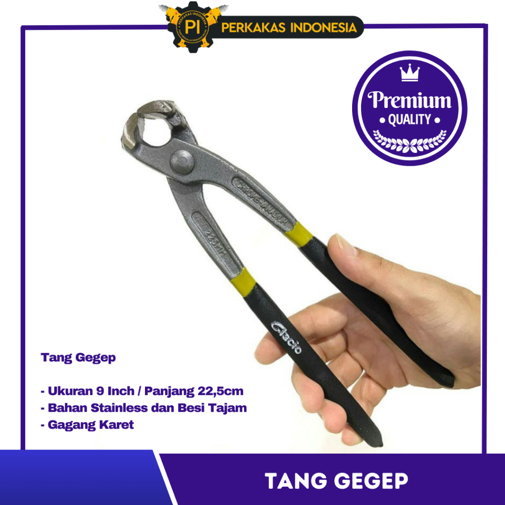 Tang Catut Kakak Tua 9 Inch Tank Gegep Potong Pemotong Kawat Ram Pemutar Pelintir Kawat Bendrat