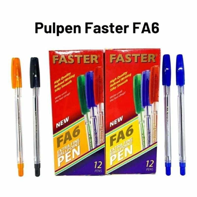 

Pulpen Faster FA6 Extra Fine 0,7mm (isi 12 pcs)