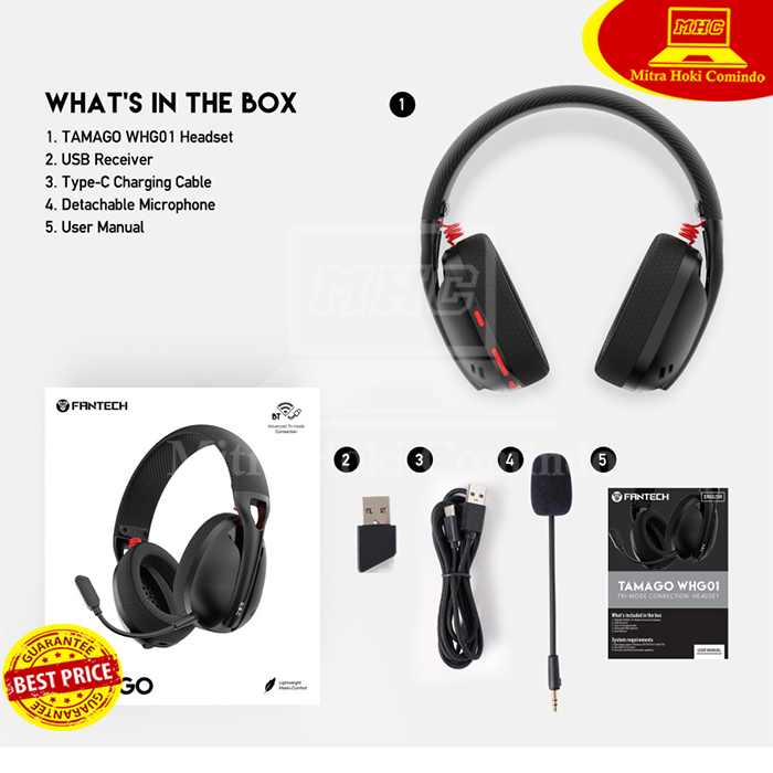 Headset Wireless Fantech TAMAGO WHG01