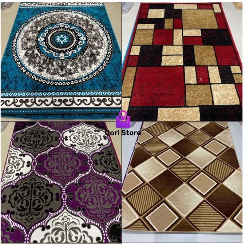 Qori Store - Karpet Momente Uk 160*210cm / Karpet Permadani / Permadani Tebal / Ambal Motif Tebal / 