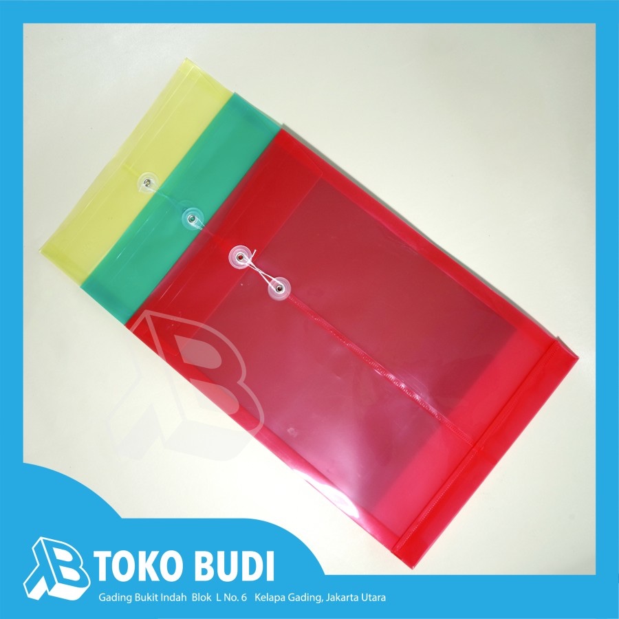 

Map Plastik Folio Kancing Tali