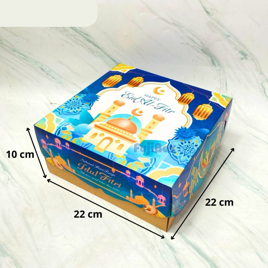 

[10pcs] Box Lebaran / Dus Tart Kotak 22x22x10 / Box Hampers Lebaran