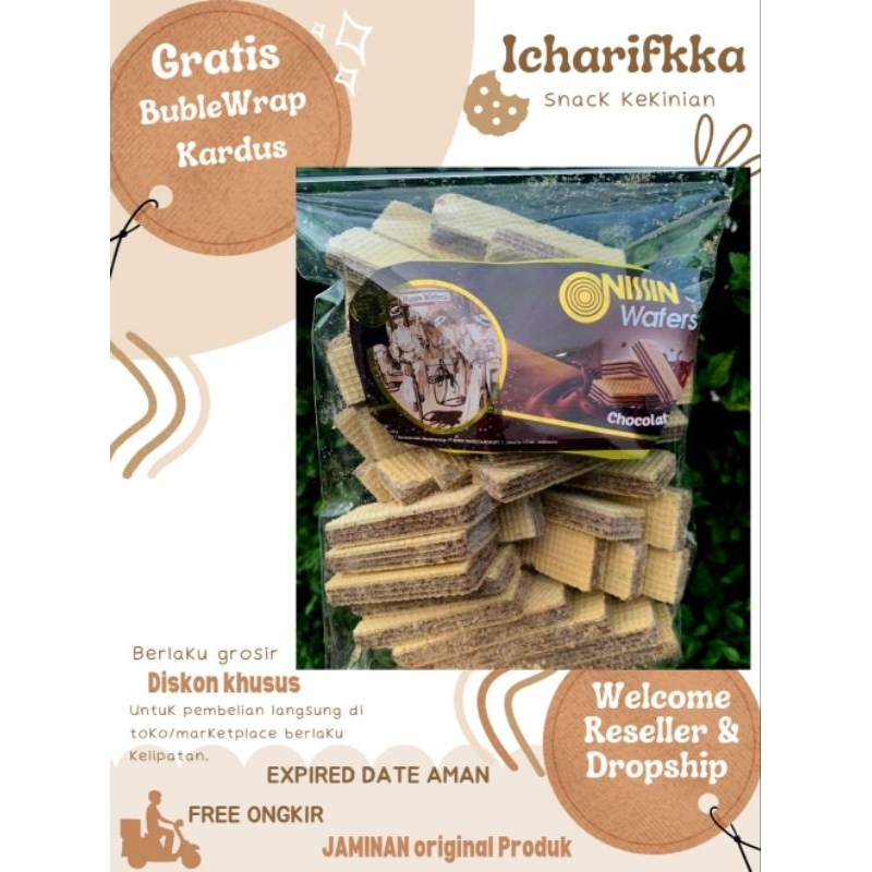 

SNACK CEMILAN WAFER NISSIN kiloan original SIAP KIRIM EXPIRED panjang dijamin AMAN
