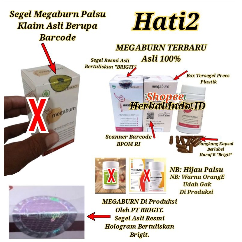 Megaburn Obat Megaburn Asli Original Bergaransi Lulus BPOM RI