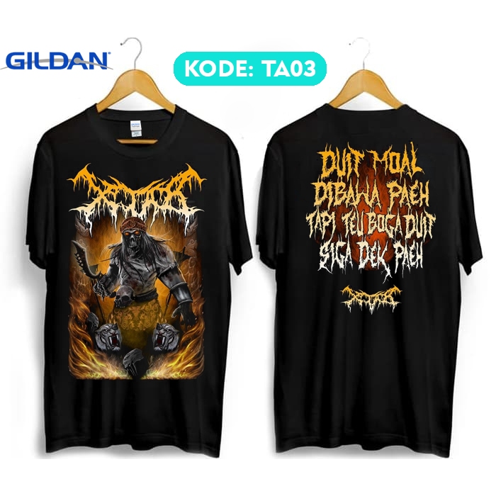 Kaos xtab band metal katun premium TA03