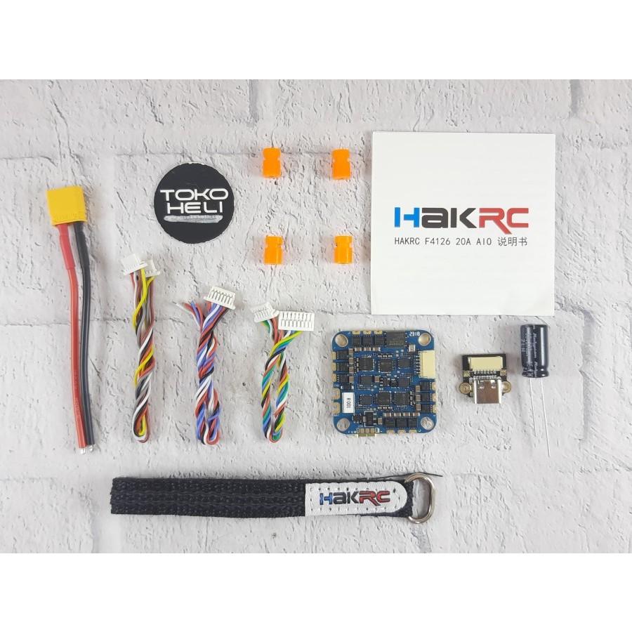Hakrc F411 20A 2-5S Aio Flight Controller Fc Esc Reptile Cloud V2