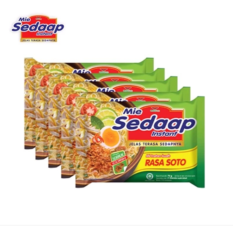 

Sedaap Mie Instan Rasa Soto 5pcs - 75gr