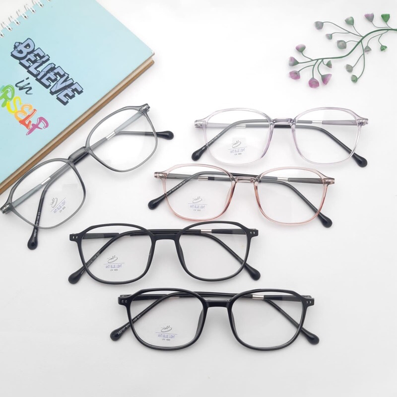 kacamata lentur ringan radiasi hp kumputer tv laptop photocromic bluecromic ab2127