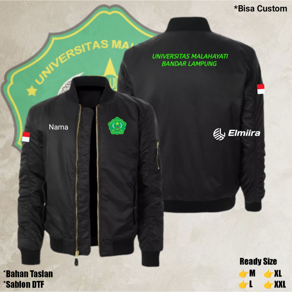 Jaket UNIVERSITAS MALAHAYATI BANDAR LAMPUNG Bomber