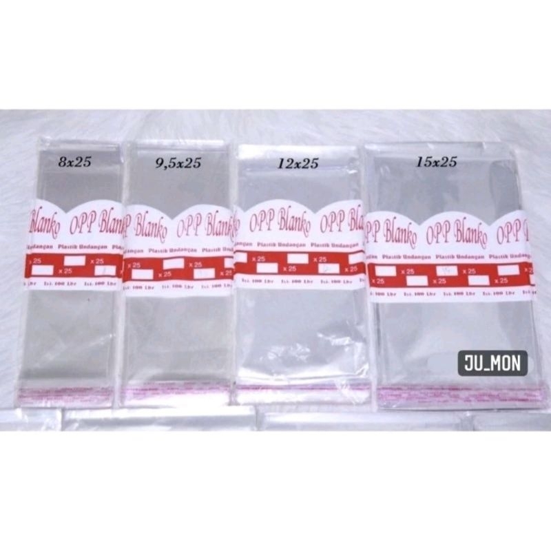 Plastik Undangan Opp TEBAL 10x25/ 12x25/ 15x25