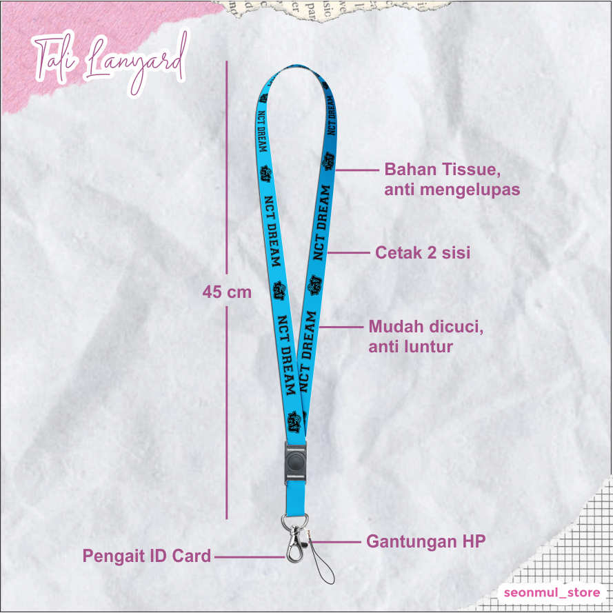 

READY STOCK LANYARD / TALI HP CAHOL NCT DREAM ISTJ EXTROVERT PB PHOTOBOOK VER