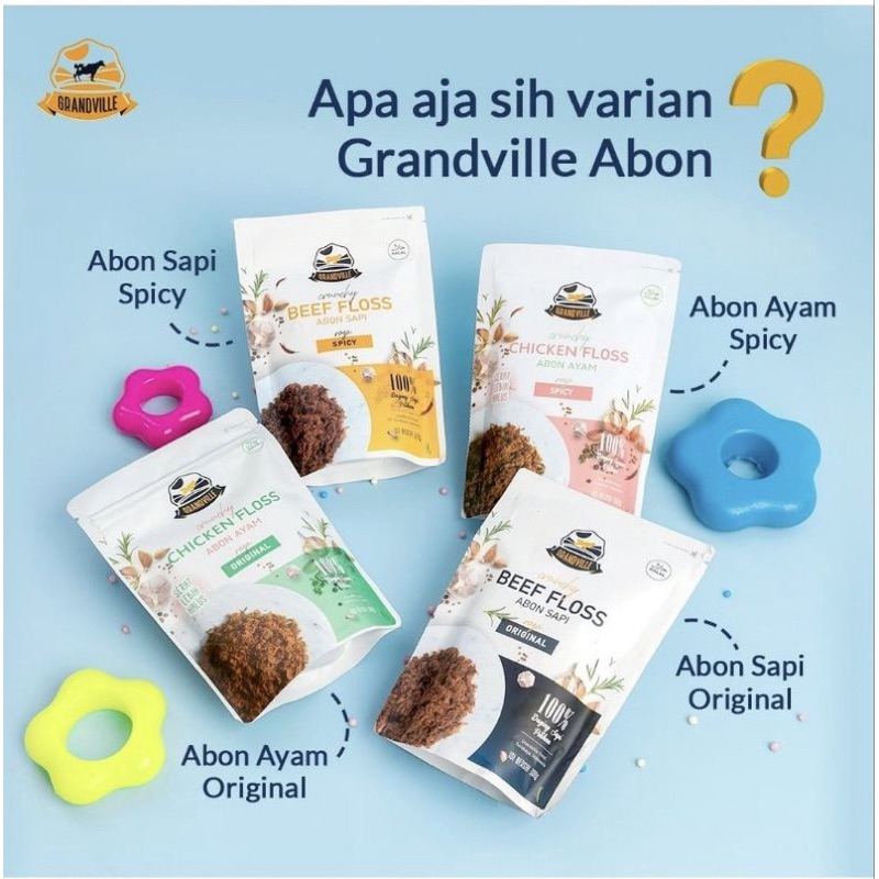 

Grandville Abon Crunchy 100gr Abon Sapi Ayam Mpasi Anak