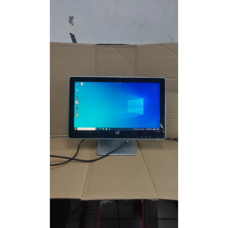 MONITOR HP 19 INCH LCD WIDEE MINUS LAYAR AGAK BURAM