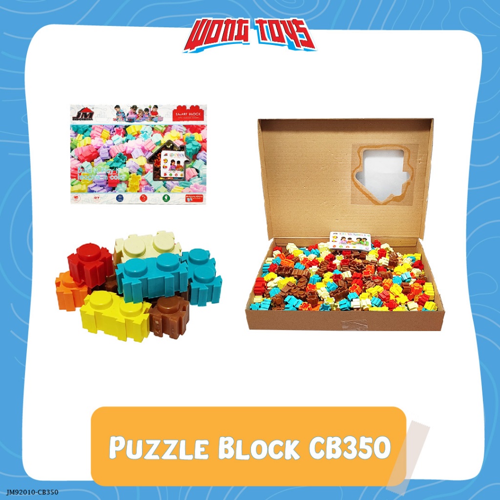 Puzzle Block CB350 (JM92010-CB350) - Mainan Edukasi Balok Susun Smart Block
