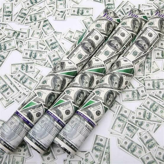 confetti dollar usd (3 ukuran)