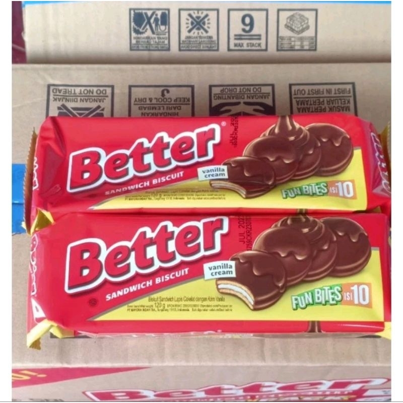 

Better fun bites 120 Gram isi 10 Biskuit