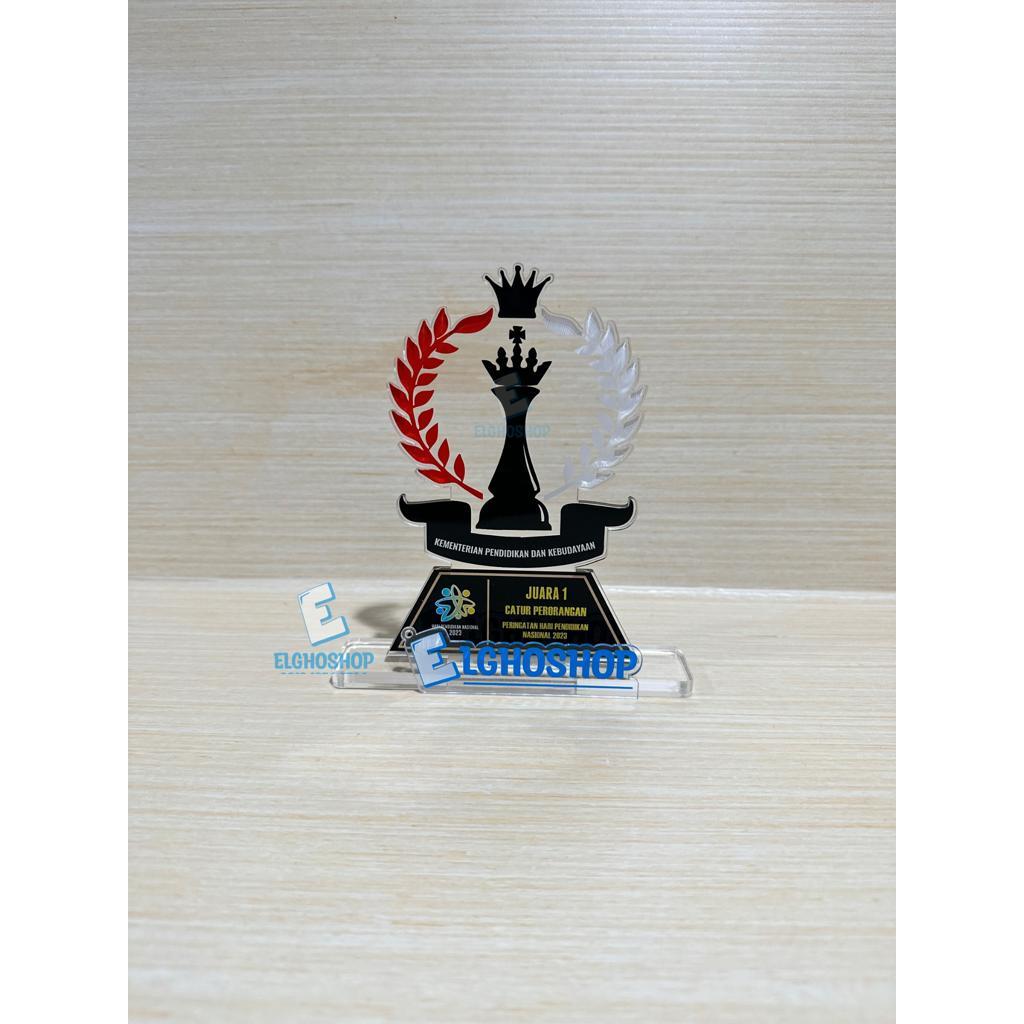 Plakat Akrilik Custom/Plakat Akrilik/Piala Akrilik Custom/Piala Catur/hadiah/Piala Akrilik Custom De