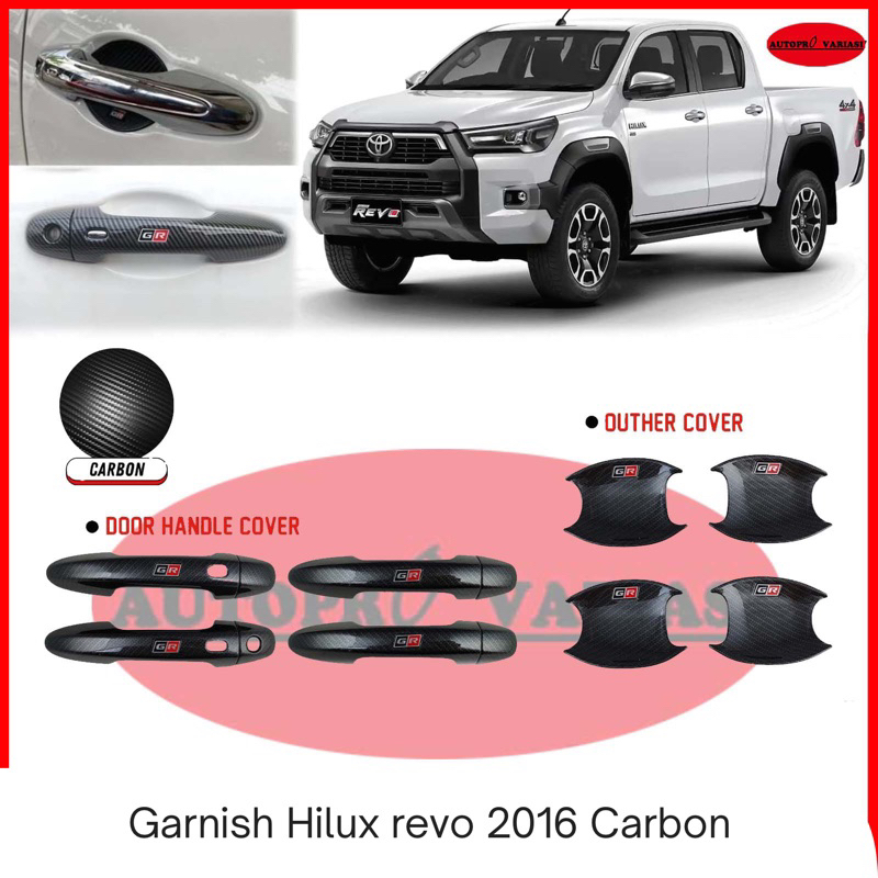 Garnish Hilux Revo 2016 Carbon
