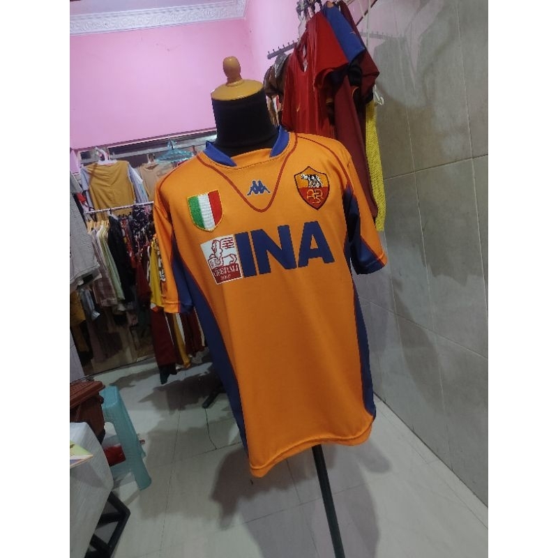 jersey as roma retro orange 2001