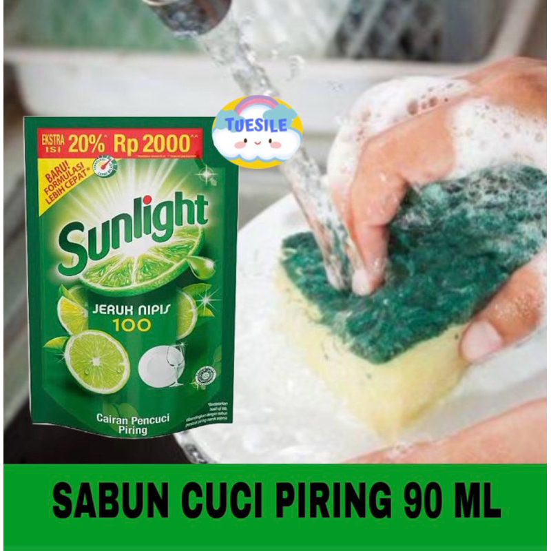 SUNLIGHT 2000 SABUN CUCI PIRING REFFIL 90ML PERSACHET