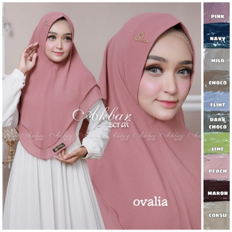 khimar syari ovalia by akbar scarf / jilbab syari ovalia by akbar