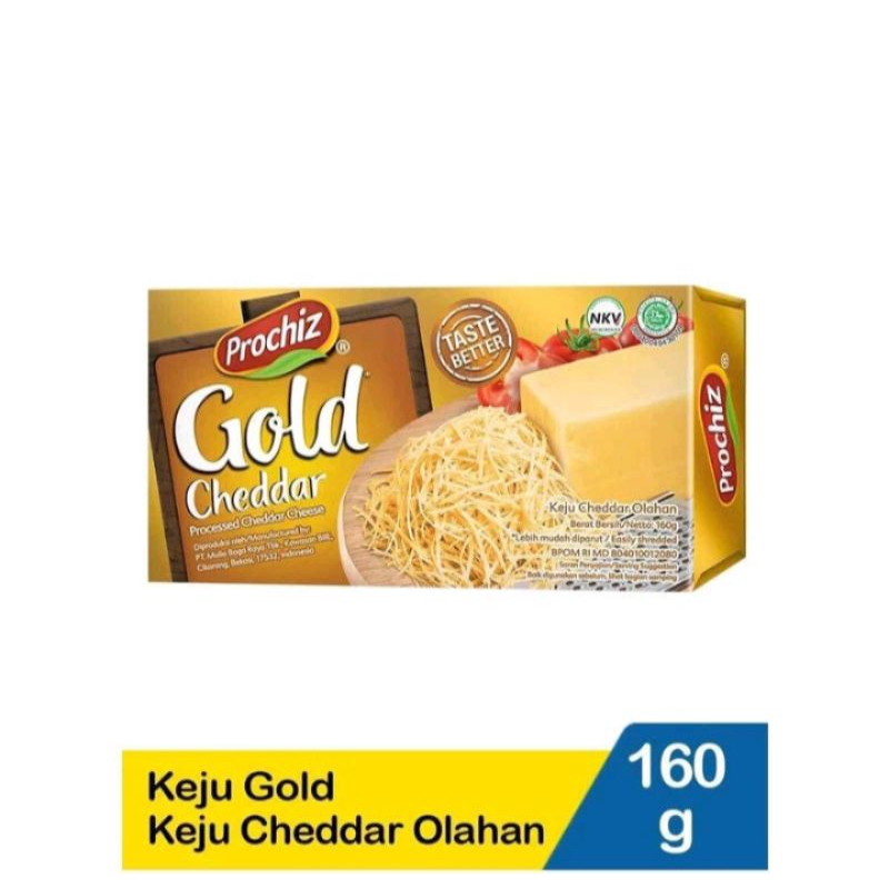 

Keju Prochiz Gold Cheddar 160 gram