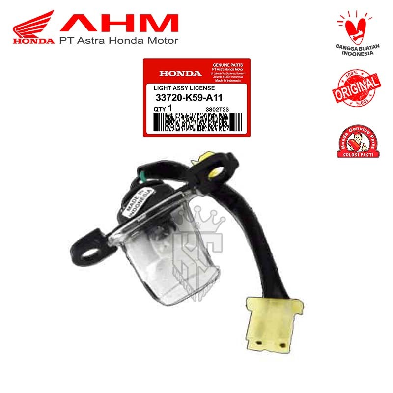 Lampu Plat Nomer Belakang Honda Vario 125 150 LED Old 2015 - 2017 100% AHM 33720-K59-A11