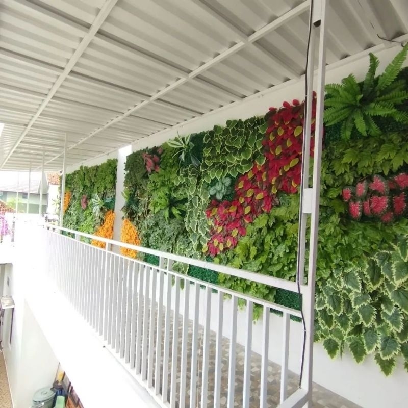 taman vertikal garden sintetis menerima pembuatan taman vertikal garden sintetis tanaman sintetis