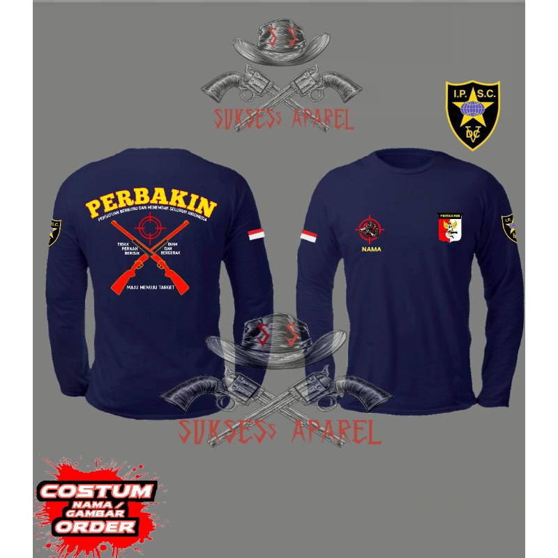 kaos perbakin lengan panjang/sniper