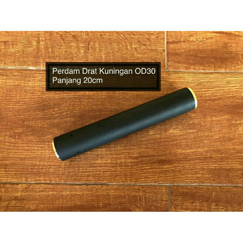 peredam mini od 28 dan od 25 panjang 13 cm / peredam senyap berbahan alumunium / peredam drat kuning