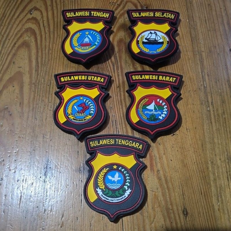 Patch Rubber Logo Polda Sulawesi