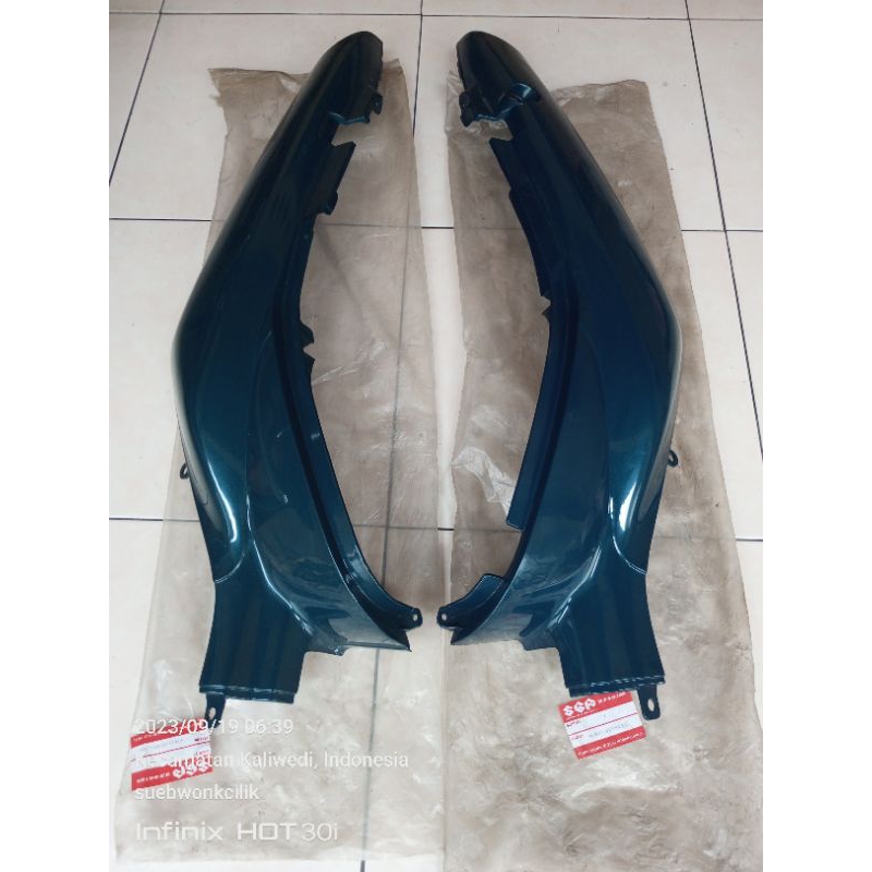 body belakang kiri kanan satria 2tak lumba hijau original sgp