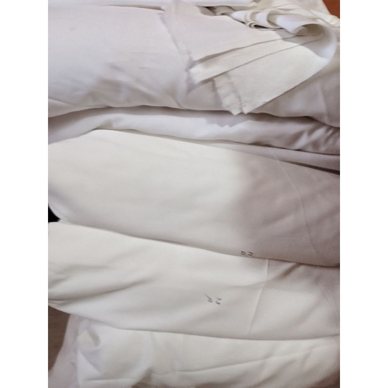 KAIN SANTUNG PUTIH POLOSAN 1 meter (SAMITEX)