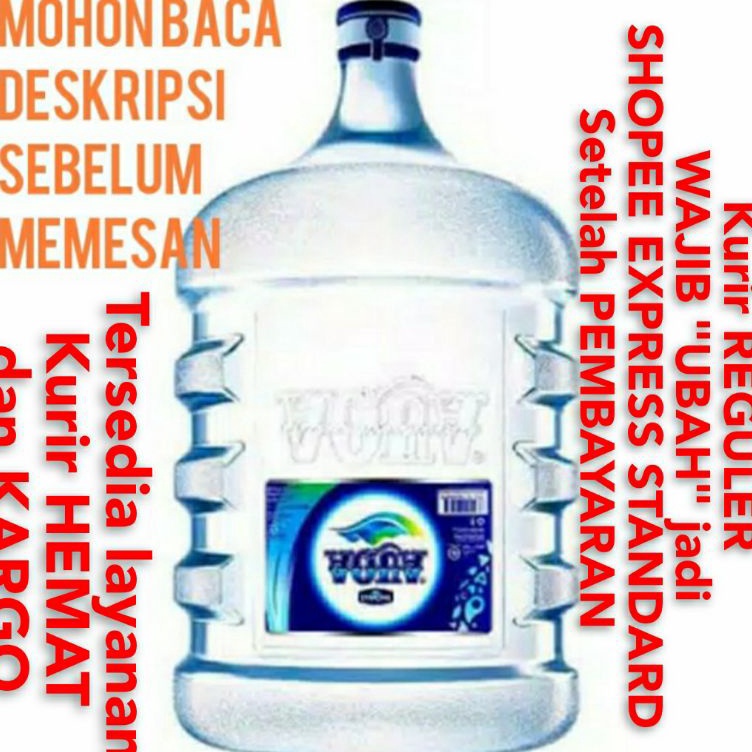 Silahkan Belanja Aqua Galon Kosong AQUA Food Grade KINCLONG DIBUNGKUS PLASTIK  VIT  OASIS  VICA