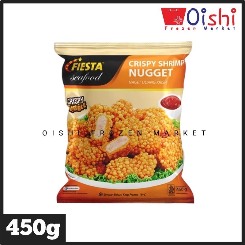 

Fiesta Seafood Crispy Shrimp Nugget 450g Naget Udang Crispy