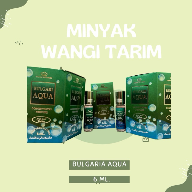 PARFUME TARIM BULGARI AQUA 6 ML ROLL ON / TARIM PARFUME FREE ALCOHOL