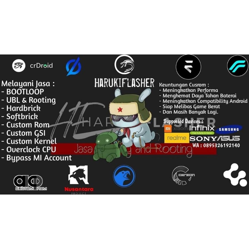 JASA OPREK DAN CUSTOM ROM ANDROID