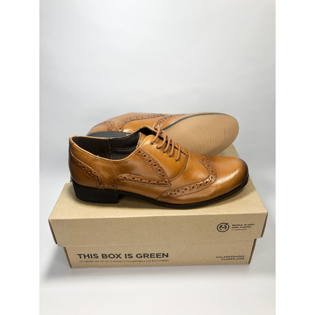 Sepatu Clarks Falconet Uma Tan Leather / Sepatu Kerja Wanita / Kulit Asli / Loafers Cewek / Sepatu F