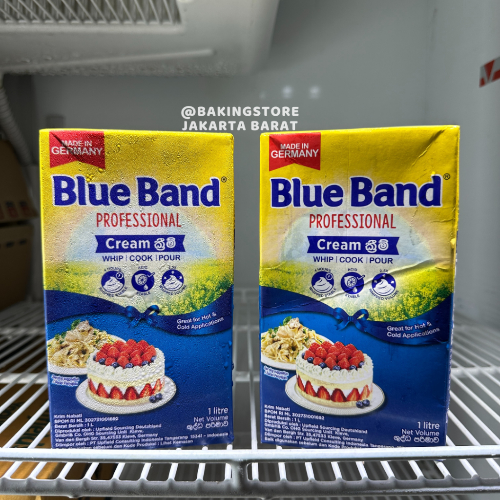 

[KARTON] Blue Band Professional Multipurpose Whip Cream 1L | Blueband Whipping Cooking Cream 1 L