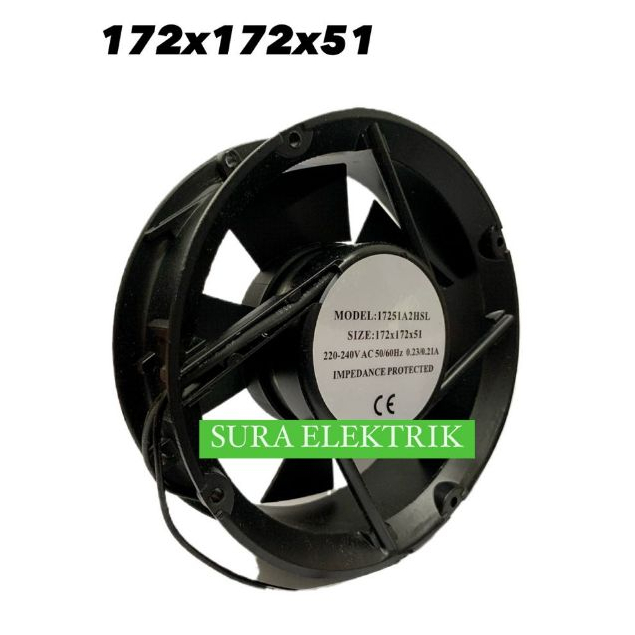 Axial Blower Fan 6" BULAT 172x172x51 XF1752ASH