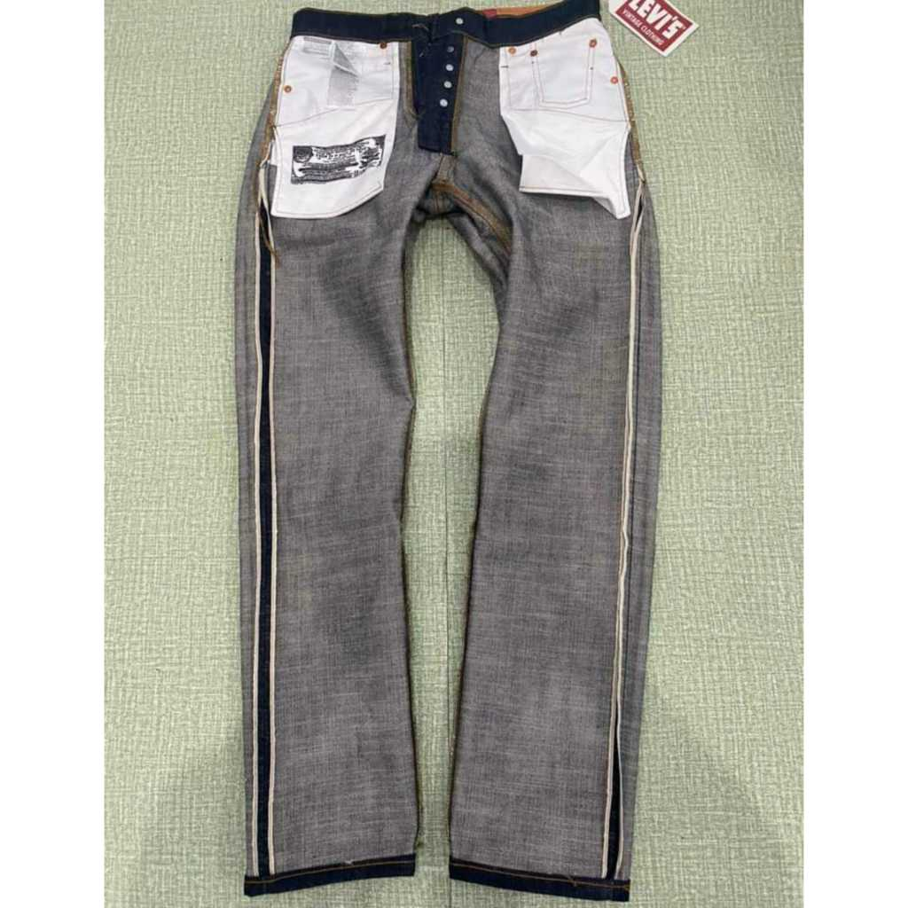 USA LVSXX 4459 Celana Jeans Kaku Panjang LVS Selvedge