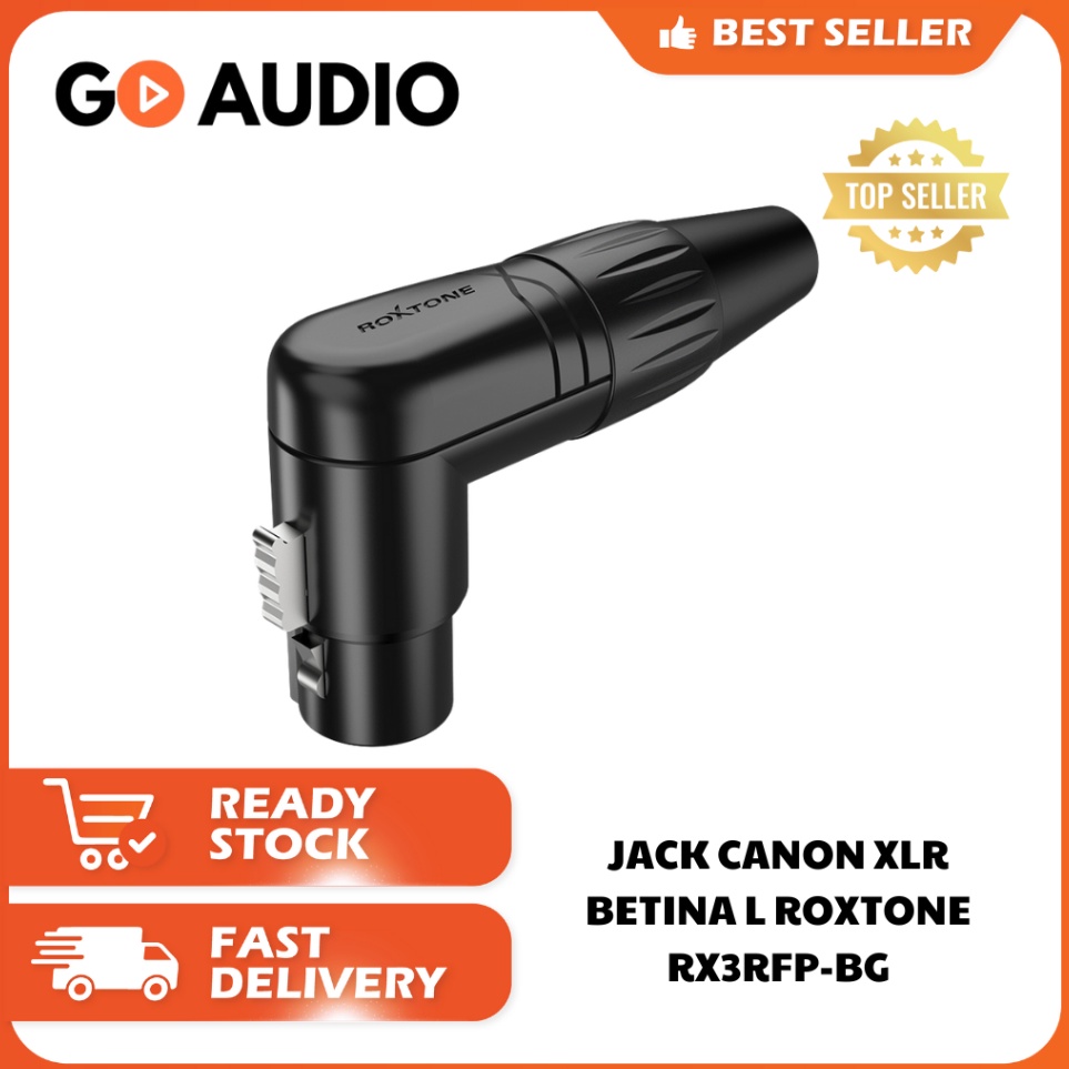 TK ROXTONE  Jack Canon L XLR Betina Female L RX3RFPBG  Jack Konektor Canon XLR 3 Pin Female Jack Jec